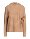 VINCE VINCE. WOMAN SWEATER CAMEL SIZE XS COTTON