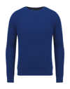 Zanone Sweaters In Bright Blue