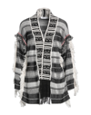 SPACE SIMONA CORSELLINI SIMONA CORSELLINI WOMAN CARDIGAN BLACK SIZE M COTTON, ACRYLIC