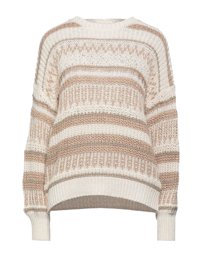 Peserico Sweaters In Beige