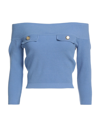 Elisabetta Franchi Sweaters In Sky Blue