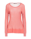 TORTONA 21 TORTONA 21 WOMAN SWEATER CORAL SIZE M COTTON