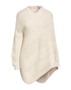 ROSIE ASSOULIN ROSIE ASSOULIN WOMAN SWEATER IVORY SIZE XL ALPACA WOOL