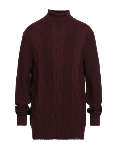 Brooksfield Turtlenecks In Maroon