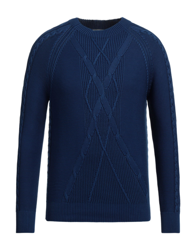 Canali Sweaters In Blue