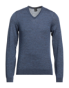 Hugo Boss Sweaters In Slate Blue