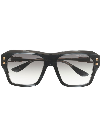 Dita Eyewear Square-frame Sunglasses In Black