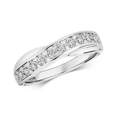 Pre-owned So 0.12ct Diamant Crosver Ring Grössen