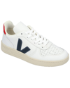 Veja V-10 Bicolor Leather Low-top Sneakers In Nocolor