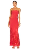 Cult Gaia Anisa Gown In Red