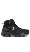 On Cloudrock 2 Waterproof Hiking Boot In Black