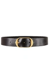Nili Lotan Nili Leather Belt In Brown