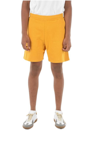 Bel-air Athletics Man Shorts & Bermuda Shorts Marigold Size L Cotton In Yellow
