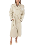 ANDAMANE ANDAMANE WOMEN'S BEIGE OTHER MATERIALS TRENCH COAT,T101001ATNP153104 44