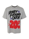 Honey Fucking Dijon Logo-print Graphic T-shirt In Grey