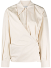 LEMAIRE LEMAIRE WOMEN'S WHITE OTHER MATERIALS SHIRT,SH254LF839BIANCO 36