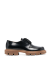 MAISON MARGIELA MAISON MARGIELA MEN'S BLACK OTHER MATERIALS LACE-UP SHOES,S57WQ0163P3744NERO 43