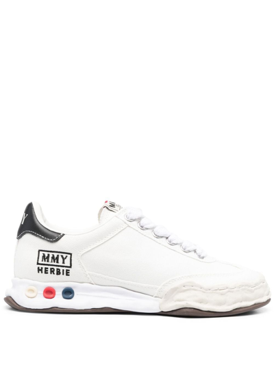 Miharayasuhiro Logo-print Lace-up Sneakers In White