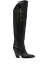 Sonora Woman Knee Boots Black Size 10 Soft Leather In Black