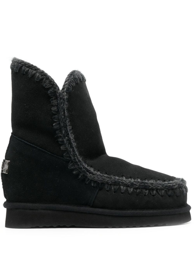Mou Eskimo Faux Fur-lined Boots In Black