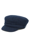 Vince Camuto Nubby Conductor Cap In Navy