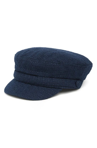 Vince Camuto Nubby Conductor Cap In Blue