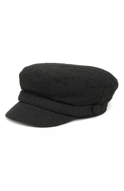 Vince Camuto Nubby Conductor Cap In Black