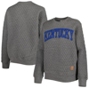 Pressbox Heather Charcoal Kentucky Wildcats Moose Quilted Pullover Sweatshirt In Heather Gray