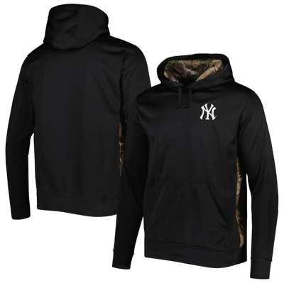 Dunbrooke Men's  Black, Camo New York Yankees Ranger Pullover Hoodie In Black,camo