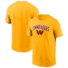 Nike Gold Washington Commanders Team Athletic T-shirt In Brown