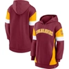 Fanatics Women's  Burgundy, Gold Washington Commanders Lock It Down Pullover Hoodie In Burgundy