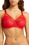 Wacoal Retro Chic Full Figure Underwire Bra In Barbados Cherry