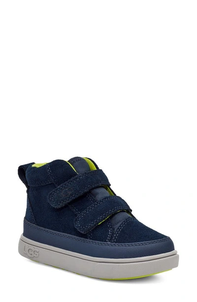 Ugg Kids' Rennon Ii Waterproof High Top Sneaker In Concord Blue