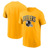 Nike Gold Pittsburgh Steelers Team Athletic T-shirt In Brown