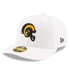 NEW ERA NEW ERA WHITE LOS ANGELES RAMS OMAHA LOW PROFILE 59FIFTY FITTED HAT