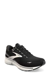 Brooks Ghost 15 Running Shoe In Black/white