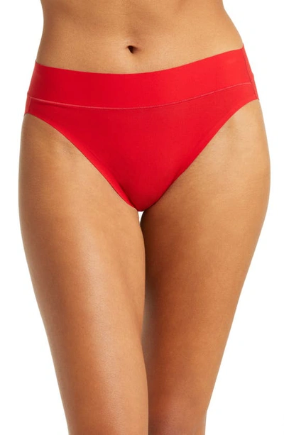 Wacoal At Ease High-rise Briefs In Barbados Cherry