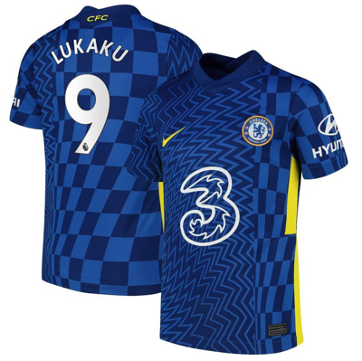Nike Kids' Youth  Romelu Lukaku Blue Chelsea 2021/22 Home Replica Player Jersey
