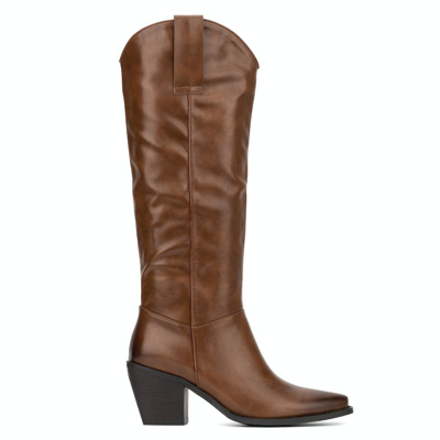 Torgeis Arizona Tall Western Boot In Brown