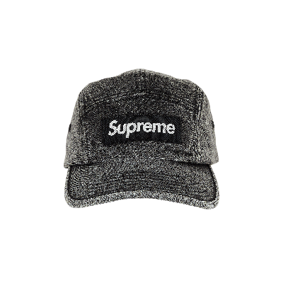 Pre-owned Supreme Denim Camp Cap 'washed Black'