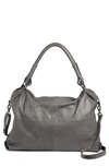 Day & Mood Media Leather Satchel Bag In Anthracite