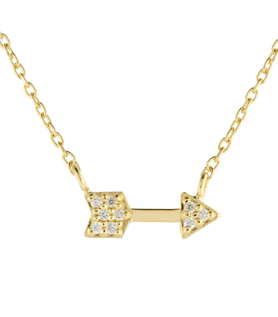 Anita Somayaji Diamond Arrow Necklace In Gold