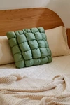 Urban Outfitters Silky Marshmallow Puff Throw Pillow In Hunter Green