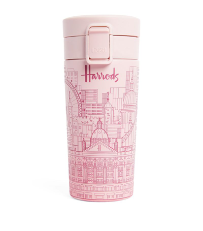 Harrods Skyline Travel Cup In Pink