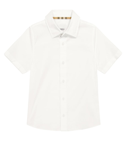 Burberry Kids' Cotton Shirt In White