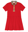 BURBERRY PLEATED COTTON DRESS