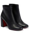 Christian Louboutin Turela 85 Leather Bootie In Black