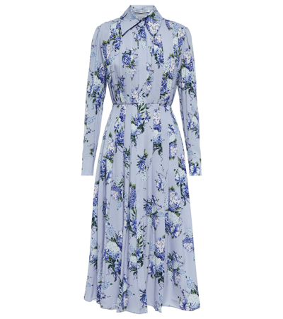 emilia wickstead blue floral dress Blue Rose Kirby California Poplin Dress main image 0