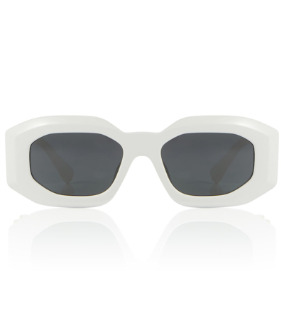 Versace Biggie Squared Sunglasses In White