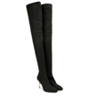 Balmain Medusa Sculpted-heel 100mm Boots In 0pa Noir